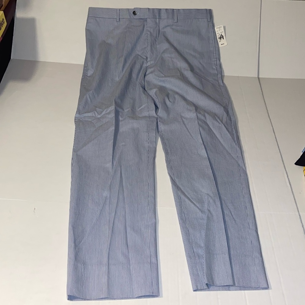 Brooks Brothers 346 Regent Fit Men’s New Size W 38 / L 31 Blue And White Pants